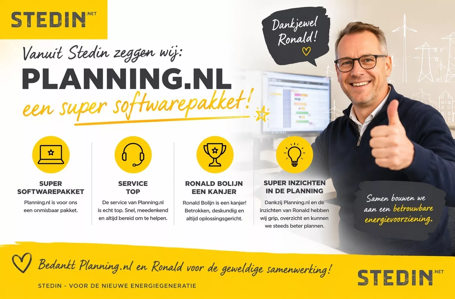 Stedin over de samenwerking met Planning.nl - Workforce Management
